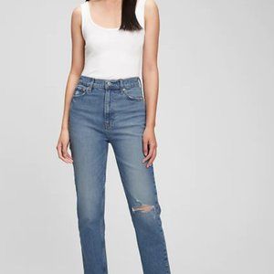 Gap Sky High Straight Jeans